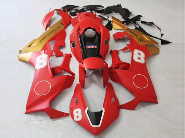17-23 Matt Rot & Matt Gold CBR1000RR Verkleidung