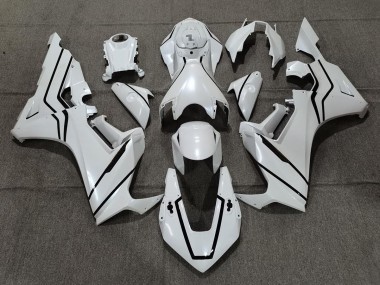17-23 Perlweiß & Schwarzes Futter CBR1000RR Verkleidung