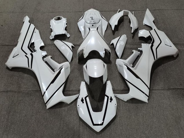 17-23 Perlweiß & Schwarzes Futter CBR1000RR Verkleidung