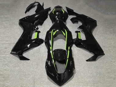 17-23 Schwarz Glänzend & Limettengrünes Futter CBR1000RR Verkleidung