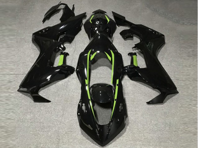 17-23 Schwarz Glänzend & Limettengrünes Futter CBR1000RR Verkleidung