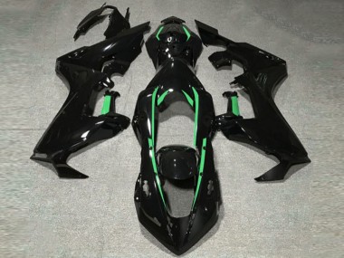 17-23 Schwarz Glänzend & Waldgrünes Futter CBR1000RR Verkleidung