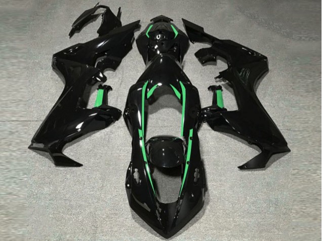 17-23 Schwarz Glänzend & Waldgrünes Futter CBR1000RR Verkleidung