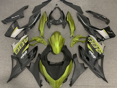 18-23 Flüssiges Gelb & Grau Ninja 400 Verkleidung