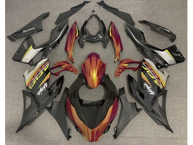 18-23 Flüssiges Orange & Grau Ninja 400 Verkleidung