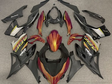 18-23 Flüssiges Orange & Grau Ninja 400 Verkleidung