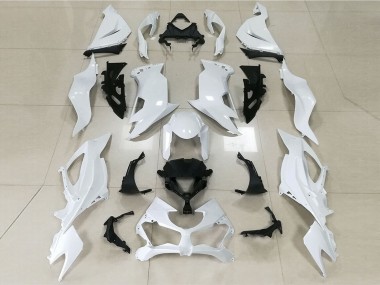 19-23 Glänzend Weiß ZX6R Verkleidung