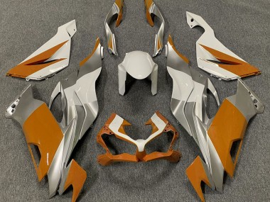 19-23 Orangeweiß & Silber ZX6R Verkleidung