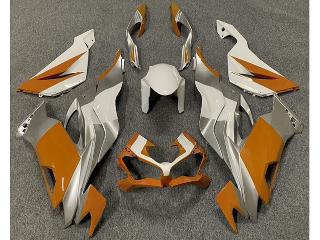 19-23 Orangeweiß & Silber ZX6R Verkleidung
