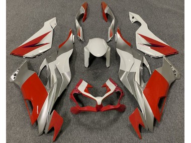 19-23 Rot Weiß & Silber ZX6R Verkleidung