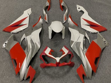 19-23 Rot Weiß & Silber ZX6R Verkleidung