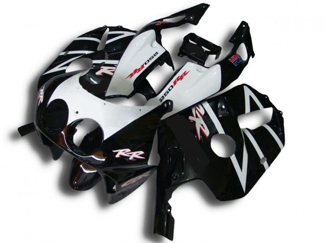90-98 Schwarz Mit Floro Gelb CBR250RR Verkleidung