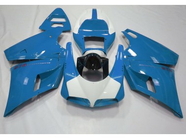93-05 Hellblau & Glänzend Weiß Ducati 996 748 916 998 Verkleidung