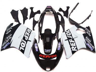96-07 Weiß Repsol Glanz CBR1100XX Verkleidung