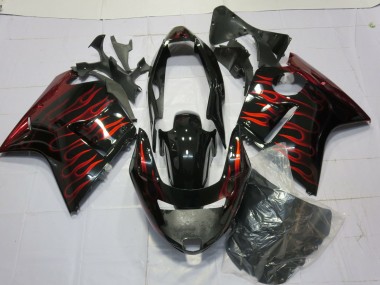 96-07 Rot Glänzend Flamme CBR1100XX Verkleidung