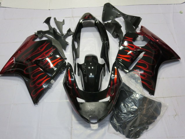 96-07 Rot Glänzend Flamme CBR1100XX Verkleidung