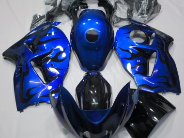 97-07 Blau & Schwarz Flamme GSXR 1300 Verkleidung
