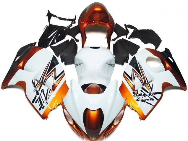 97-07 Bronze & Weiß GSXR 1300 Verkleidung