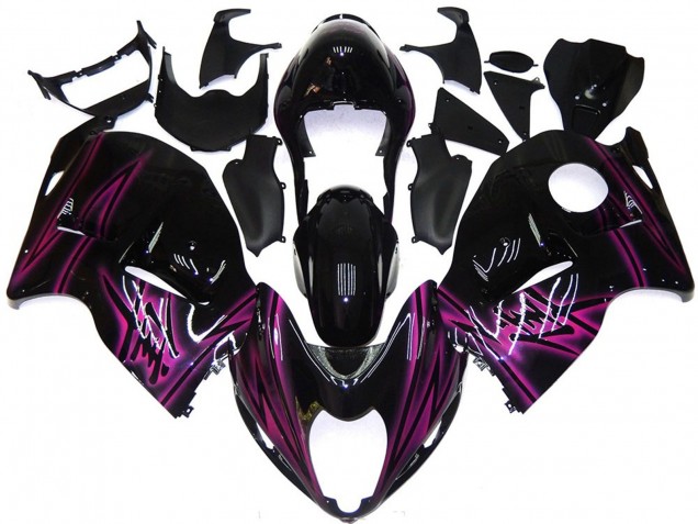 97-07 Custom Schwarz Gloss Mit Pink GSXR 1300 Verkleidung