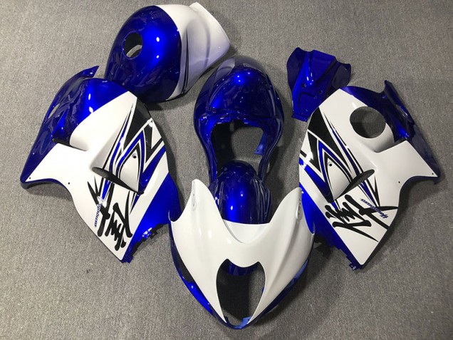 97-07 Glänzend Weiß & Blau GSXR 1300 Verkleidung