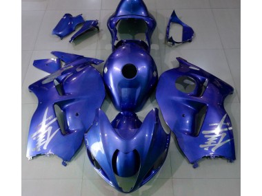97-07 Glänzend Blau & Silber Logo GSXR 1300 Verkleidung
