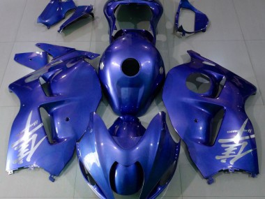 97-07 Glänzend Blau & Silber Logo GSXR 1300 Verkleidung