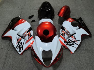 97-07 Glänzend Weiß & Orange GSXR 1300 Verkleidung