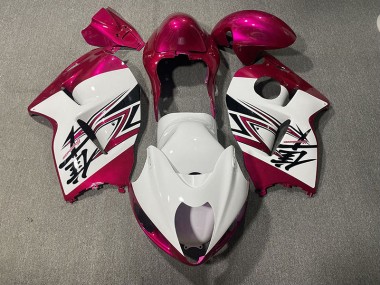 97-07 Glänzend Weiß & Pink GSXR 1300 Verkleidung