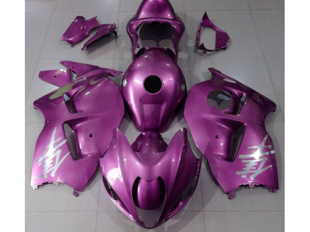 97-07 Glanzrosa & Silbernes Logo GSXR 1300 Verkleidung