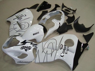 97-07 Weiß Mit Grün GSXR 1300 Verkleidung