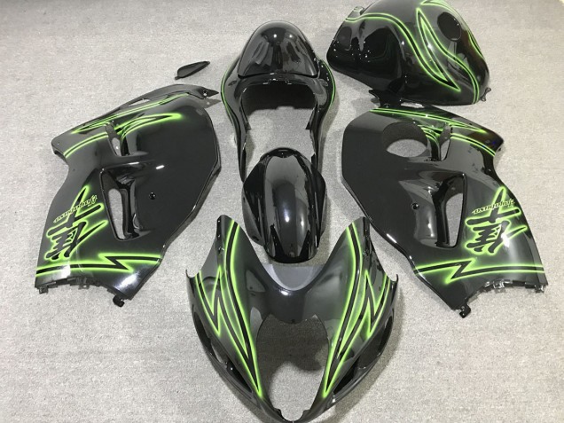 97-07 Schwarzer & Grüner Blitz GSXR 1300 Verkleidung