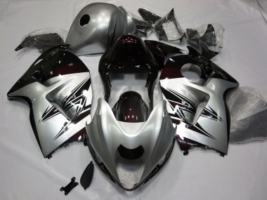 97-07 Silber & Tiefrot GSXR 1300 Verkleidung