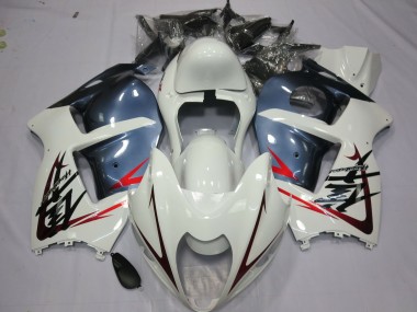 97-07 Weiß & Staubblau GSXR 1300 Verkleidung