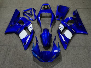 98-02 Blauweißes Design R6 Verkleidung