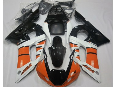 98-02 Orange Glänzend & Schwarz R6 Verkleidung