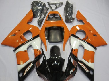 98-02 Orange Weiß & Schwarz R6 Verkleidung