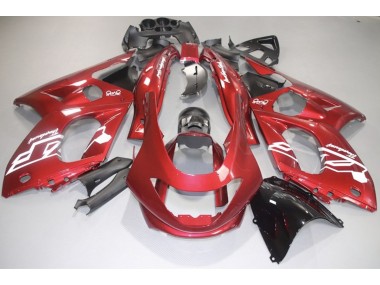 98-07 Aufkleber In Glänzendem Rot & Weiß YZF600 Verkleidung