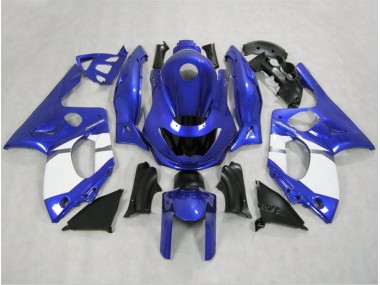 98-07 Glänzend Blau & Weiß YZF600 Verkleidung