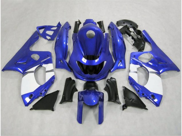 98-07 Glänzend Blau & Weiß YZF600 Verkleidung