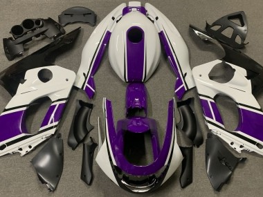 98-07 Glänzend Weiß & Dunkelviolett YZF600 Verkleidung