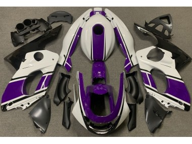 98-07 Glänzend Weiß & Dunkelviolett YZF600 Verkleidung