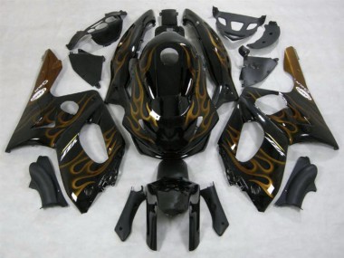 98-07 Gold Flamme Glänzend YZF600 Verkleidung