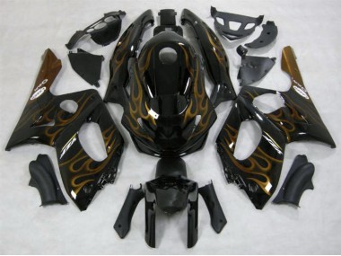 98-07 Gold Flamme Glänzend YZF600 Verkleidung