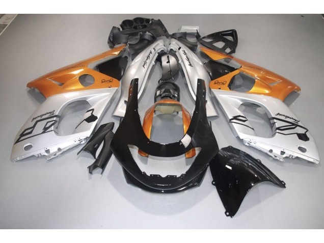 98-07 Orange Glänzend Silber & Schwarz YZF600 Verkleidung
