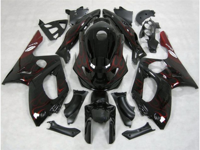 98-07 Rot Flamme YZF600 Verkleidung
