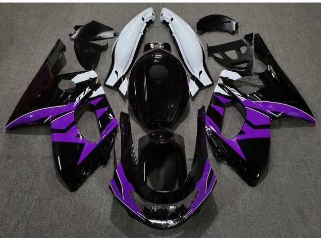 98-07 Schwarz Glanz Lila & Weiß YZF600 Verkleidung