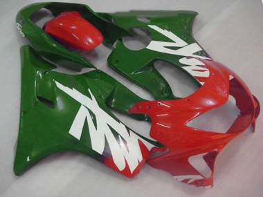 99-00 Grün-Rot-Weiß-Aufkleber CBR600 F4 Verkleidung