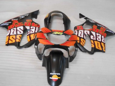 99-00 Matt Orange Schwarz & Rot CBR600 F4 Verkleidung