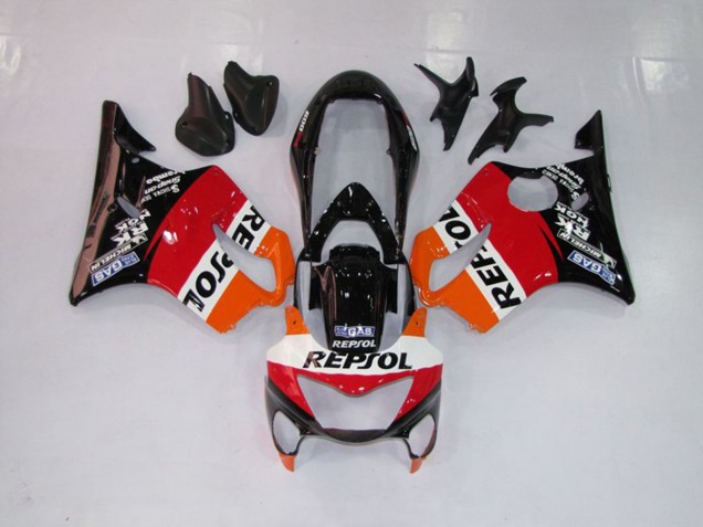 99-00 Repsol Rot Orange & Schwarz CBR600 F4 Verkleidung