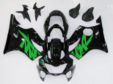 99-00 Schwarz Glänzend & Grün CBR600 F4 Verkleidung